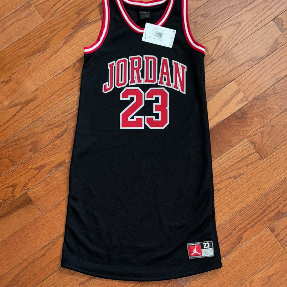 Jordan Black and Red Basketball Jersey dress